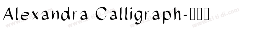 Alexandra Calligraph字体转换
